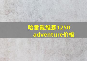 哈雷戴维森1250 adventure价格